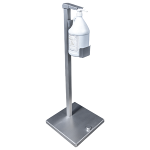 Foot activated hand sanitation dispenser
